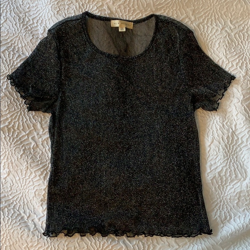 Sparkly mesh top